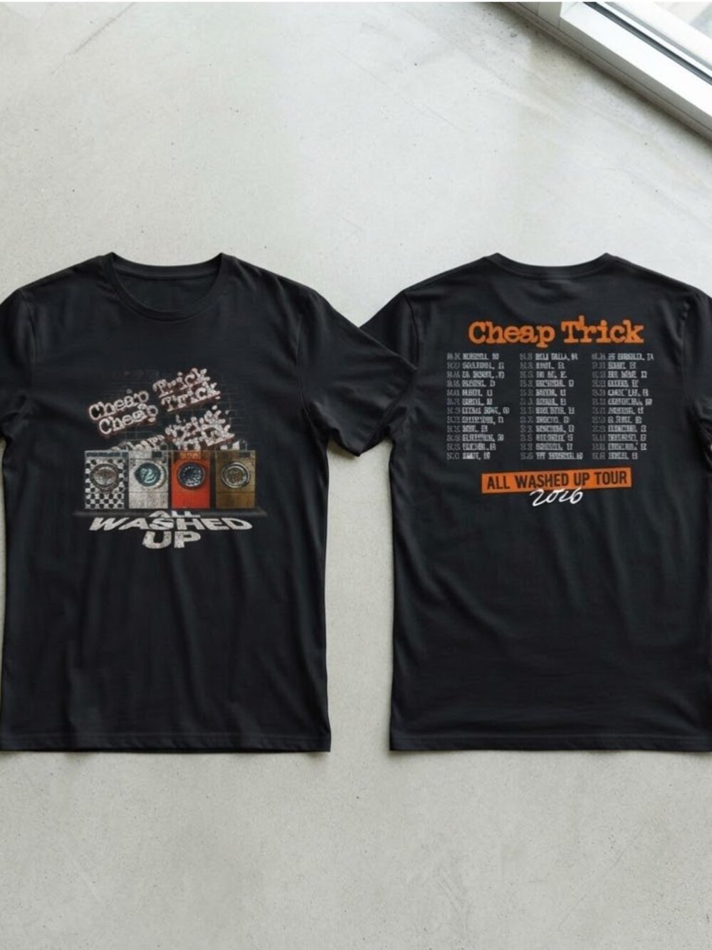 Cheap Trick All Washed Up Tour 2026 Black T-Shirt S-4XL